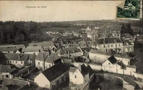 Ak Lèves Eure et Loir, Panorama von  Stadtansicht, Wohnhäuser, Landschaft
