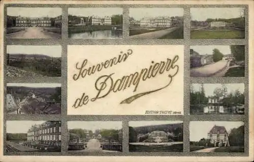 Ak Dampierre Calvados, Souvenir de  verschiedene Ansichten, kolorierte Fotografien, Edition Toito