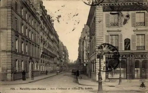 Ak Neuilly sur Seine Hauts de Seine, Rue d'Orleans, Avenue de Neuilly