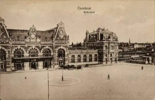 Ak Cambrai Nord, Bahnhof