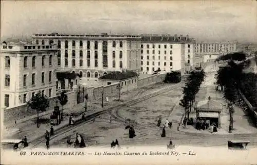 Ak Paris XVIII Montmartre, Nouvelles Casernes du Boulevard Ney