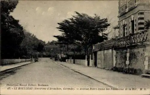 Ak Le Moulleau Gironde, PAvenue Notre-Dame des Passes