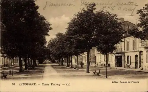 Ak Libourne Gironde, Cours Tourny