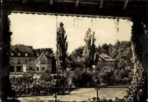 Ak Pieskow Bad Saarow in der Mark, Bahnhofsplatz