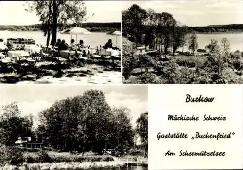 Ak Buckow in der Märkischen Schweiz, Seeblick, Gaststätte Buchenfried, Märkische Schweiz, Schermü