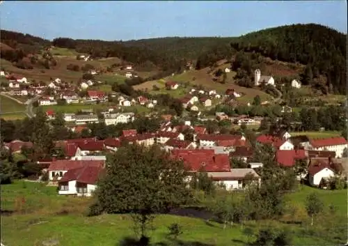 Ak Warmensteinach Oberfranken Bayern, Landschaft mit Hügeln, Häusern, Bäumen, Kurort Warmensteina