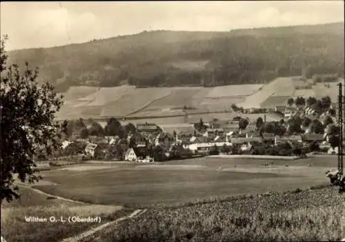 Ak Wilthen in der Oberlausitz, Landschaftsaufnahme, Dorfansicht, ländliche Umgebung, ruhige Atmos