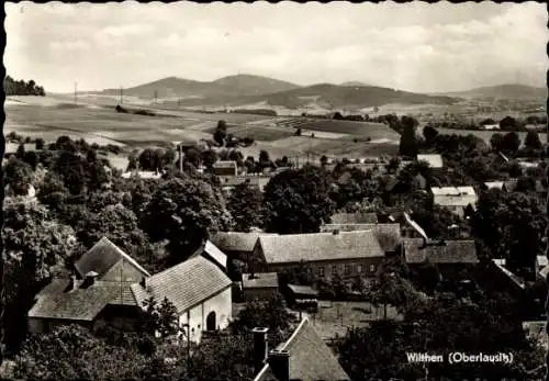 Ak Wilthen in der Oberlausitz, Landschaftsaufnahme, Hügel,  Gebäude, ländliche Umgebung