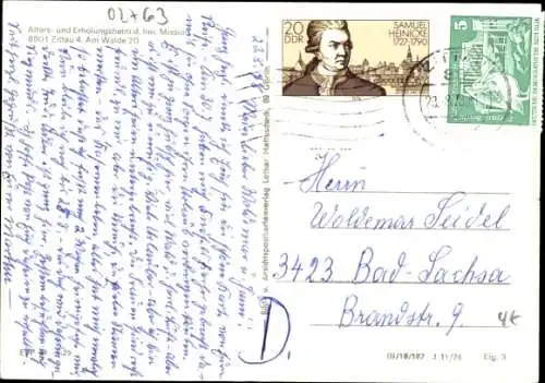 Ak Zittau in der Oberlausitz, Altersheim und Erholungsheim der Inneren Mission