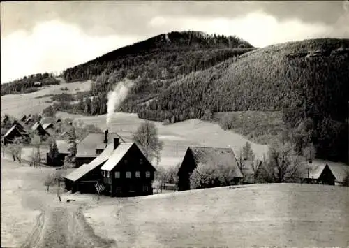Ak Waltersdorf (bei Zittau) Großschönau in der Oberlausitz, Teilansicht mit Lausche