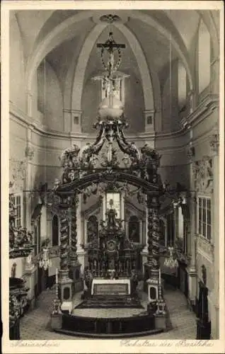 Ak Bohosudov Mariaschein Region Aussig, Hochaltar der Basilika