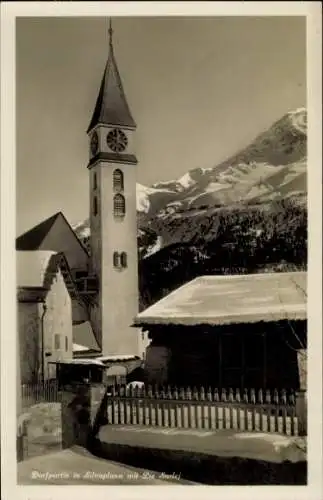 Ak Silvaplana Kt. Graubünden, Dorfidyll, Kirche