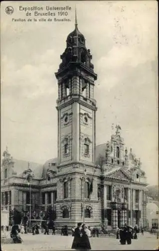 Ak Bruxelles Brüssel, Exposition Universelle 1910, Pavillon de la ville de Bruxelles, r Bau