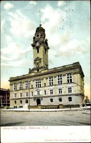 Ak Paterson New Jersey USA, general view of the City Hall