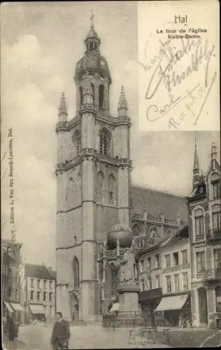 Ak Hal Flämisch Brabant Flandern, Eglise Notre-Dame