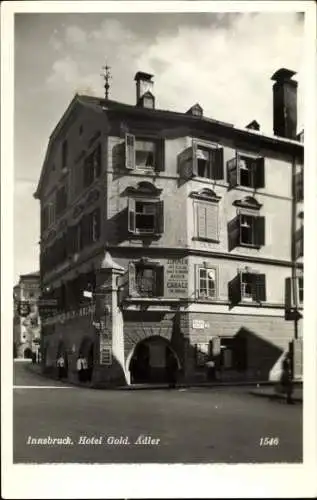 Ak Innsbruck in Tirol, Hotel Goldener Adler