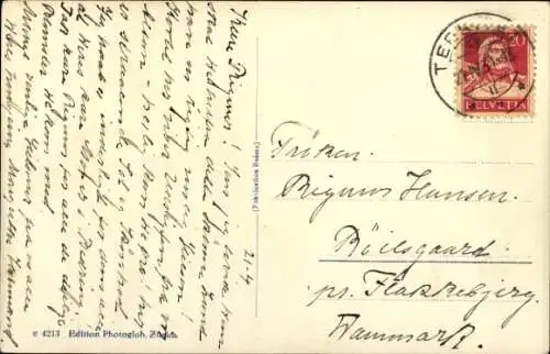 Ak Territet Montreux Kt. Waadt, Gesamtansicht