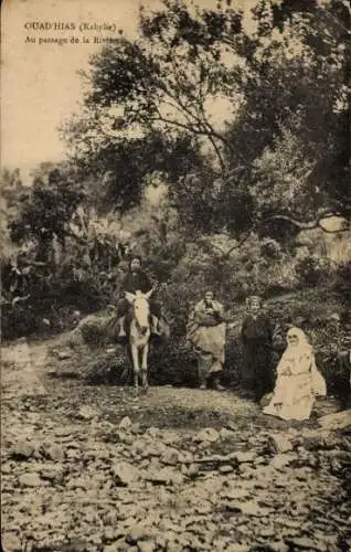 CPA Ouadhias Kabylie Algérie, Au passage de la Riviere