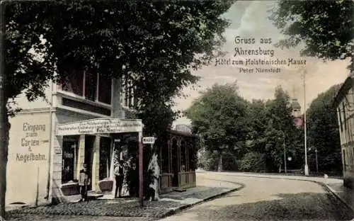 Ak Ahrensburg in Holstein, Hotel zum Holsteinischen Hause, Peter Nienstedt