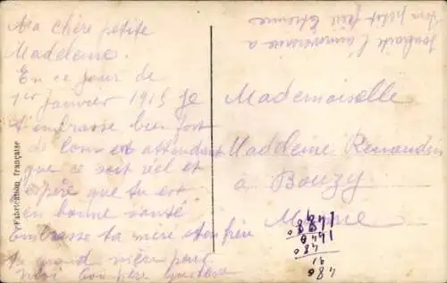 Ak Glückwunsch Neujahr, Junge, Soldaten