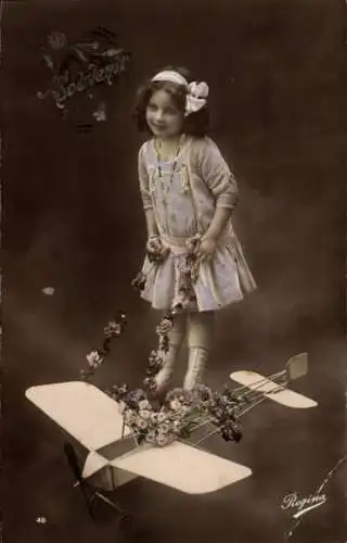 Ak Mädchen, Portrait