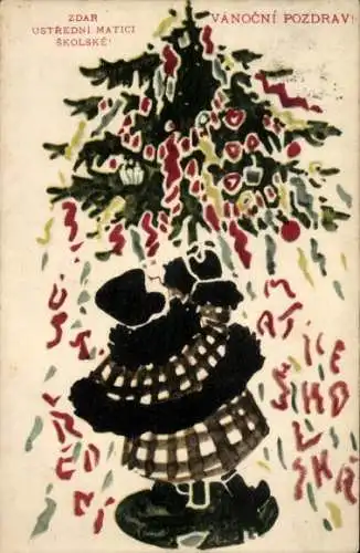 Ak Frohe Weihnachten, Tannenbaum