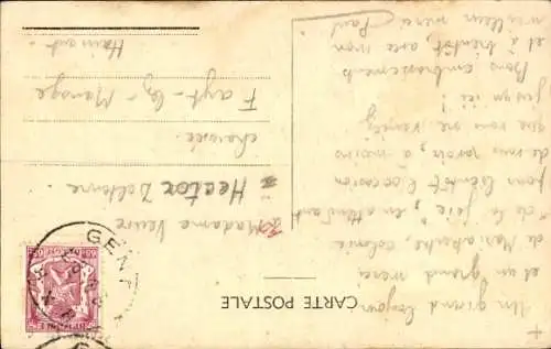 Künstler Ak Wanderer, Excursion, F.N.P.