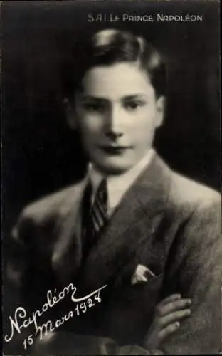 Ak Prinz Napoleon, Portrait
