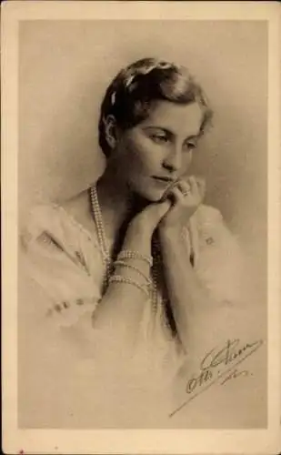 Ak Comtesse de Paris, Isabelle d’Orléans Bragance