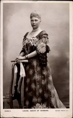 Ak Louise von Schweden-Norwegen, Königin von Dänemark, Portrait