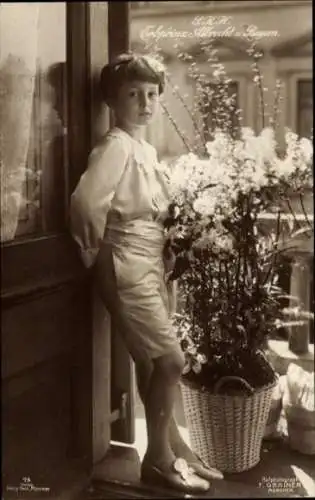 Ak Erbprinz Albrecht von Bayern, Portrait