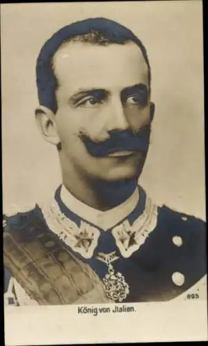 Ak König von Italien, Portrait, Uniform
