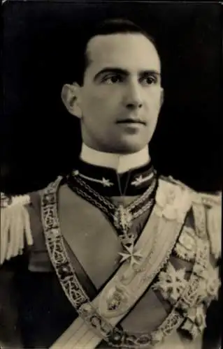 Foto Ak Umberto Nicola Tommaso Giovanni von Savoyen, Umberto II König von Italien