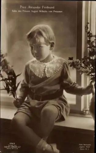 Ak Prinz Alexander Ferdinand, Sohn von August Wilhelm von Preußen, Liersch 7763