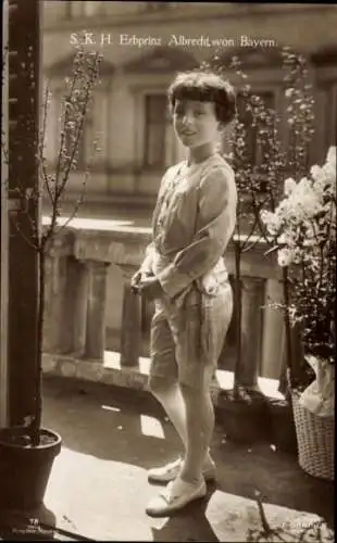 Ak Erbprinz Albrecht von Bayern, Portrait