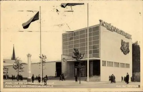 Ak Brüssel, Weltausstellung 1935, Pavillon Tchécoslov.