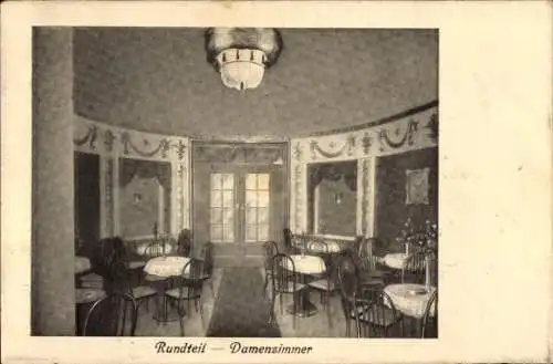Ak Chemnitz in Sachsen, Kaffee Astoria, Lange Straße 21, Rundteil, Damenzimmer, Inh. Emil Kummer