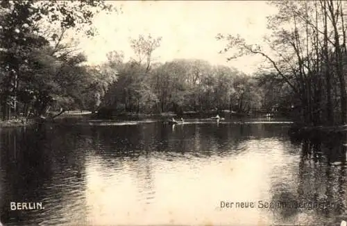 Ak Berlin Tiergarten, Neuer See