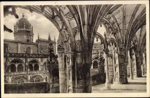 Ak Belem Portugal, Jeronimos, Claustros