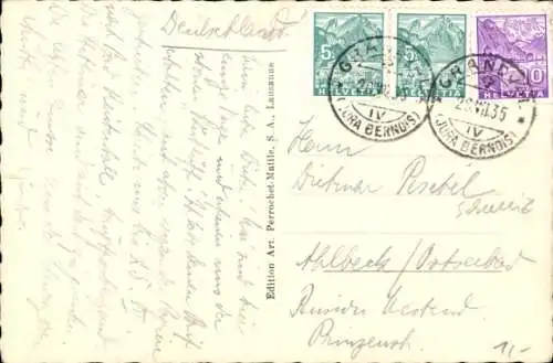 Ak Crémines Kanton Bern, Panorama