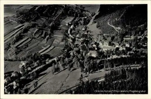 Ak Wallendorf Lichte in Thüringen, Fliegeraufnahme