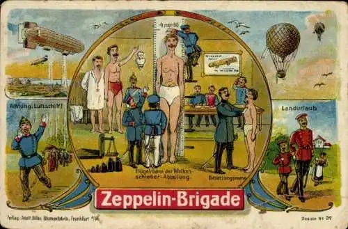 Ak Zeppelin-Brigade, Musterung, Soldaten