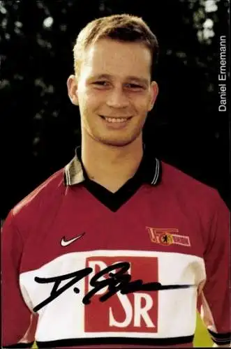 Autogrammkarte Fußballer Daniel Ememann, 1. FC Union Berlin, Autogramm