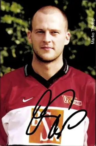 Autogrammkarte Fußballer Marko Tredup, 1. FC Union Berlin, Autogramm
