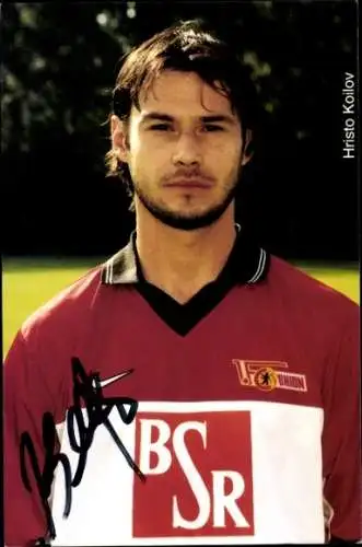 Autogrammkarte Fußballer Hristo Koilov, 1. FC Union Berlin, Autogramm