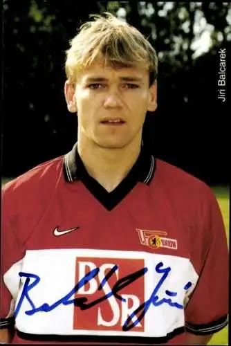 Autogrammkarte Fußballer Jiri Balcarek, 1. FC Union Berlin, Autogramm