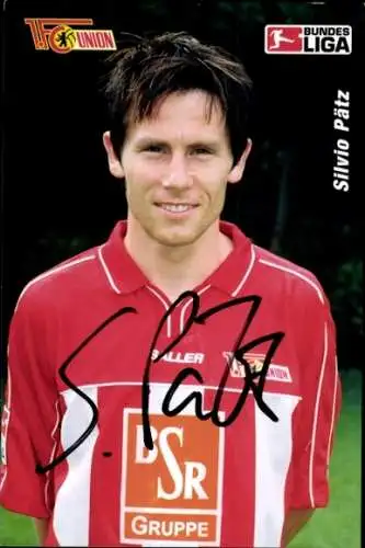 Autogrammkarte Fußballer Silvio Pätz, 1. FC Union Berlin, Autogramm