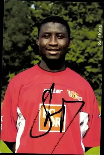 Autogrammkarte Fußballer Salif Keita, 1. FC Union Berlin, Autogramm