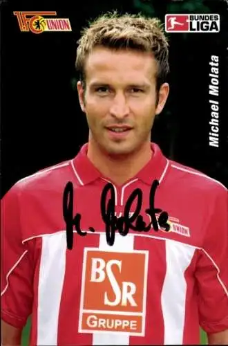 Autogrammkarte Fußballer Michael Molata, 1. FC Union Berlin, Autogramm