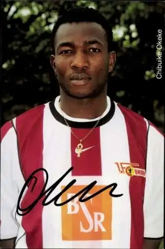 Autogrammkarte Fußballer Chibuike Okeke, 1. FC Union Berlin, Autogramm